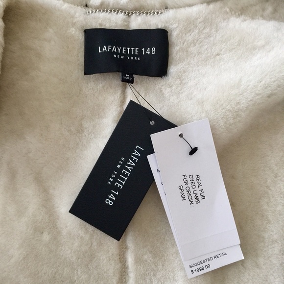 Lafayette 148 New York Spanish shearling 🐏vest - Picture 4 of 6